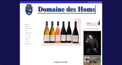 Desktop Screenshot of domainedeshoms.com